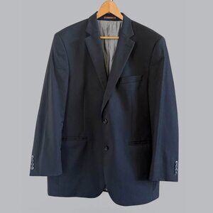 Men’s Black Peter Millar 100% Wool 2‎ Button Blazer-Size 42R